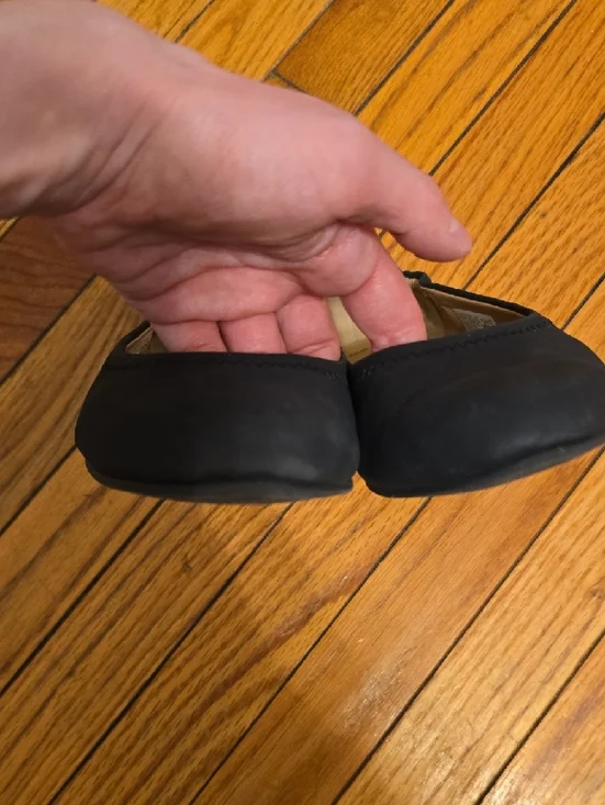 Toms Black Slip-On Ballet Flats - Picture 5 of 6